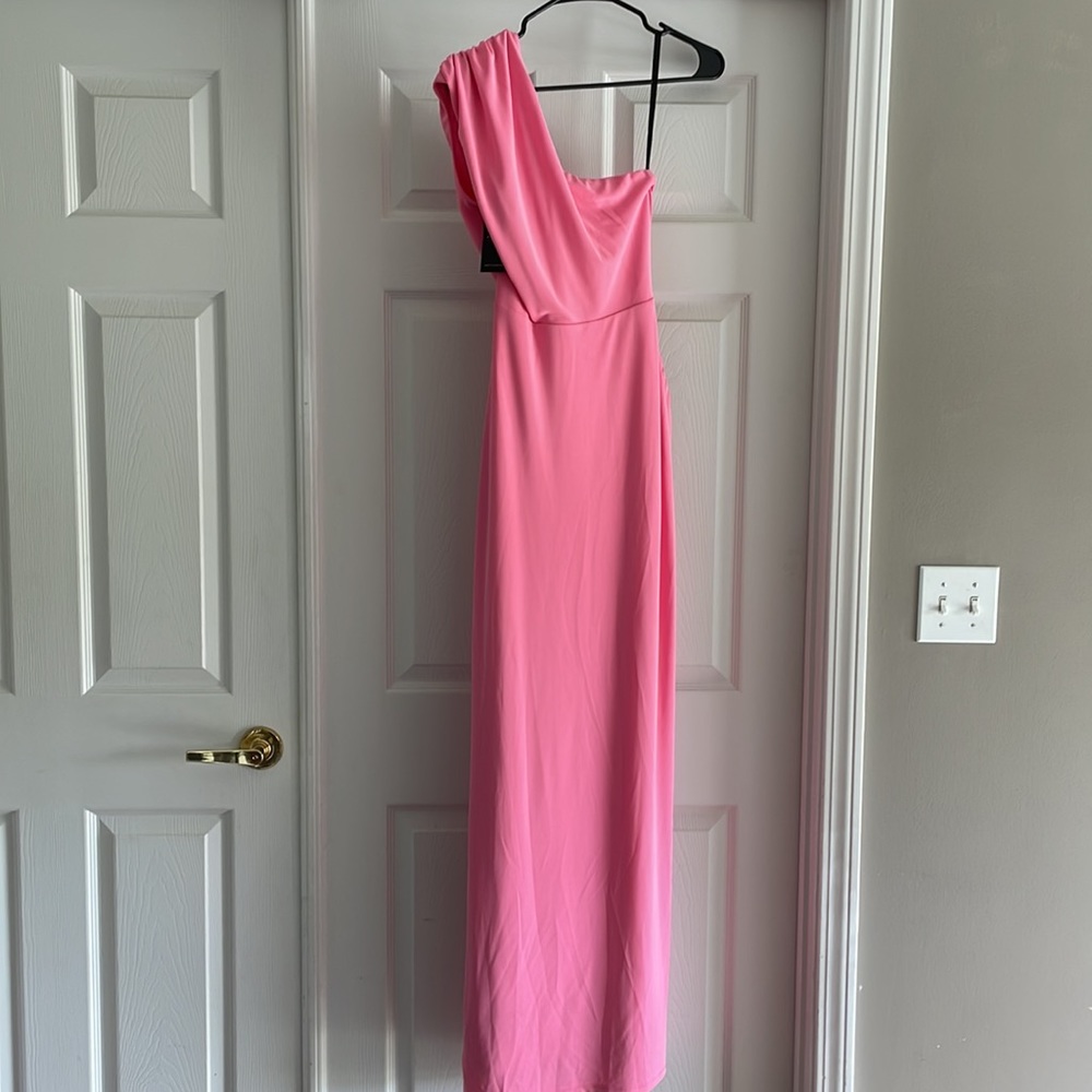 NWT Michael Costello X Revolve Sofie Gown in Pink - Picture 7 of 9